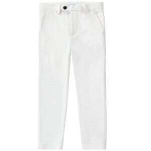 NWT - Petit Clair Boys Pants, White - Size 10 (PCB-PNT1-WHT-SS22)